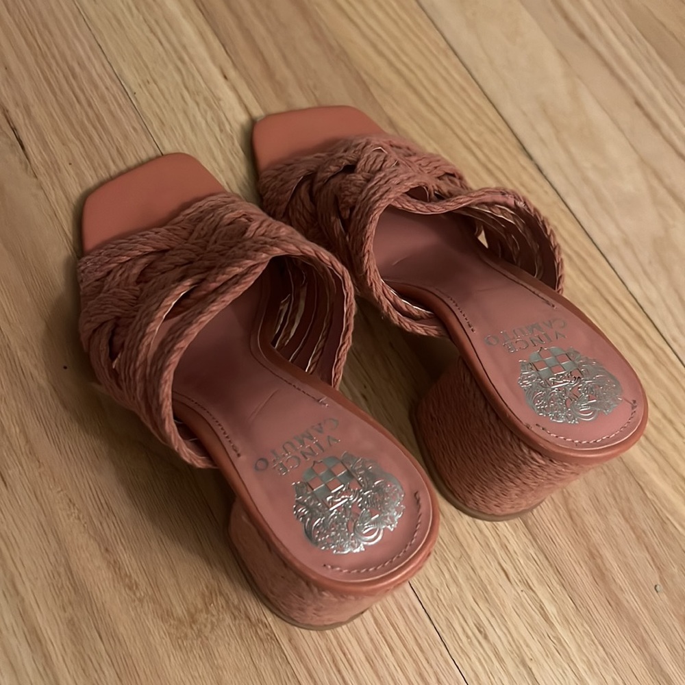 Vince Camuto mule with heel. Worn once. Size 7. - Picture 3 of 3